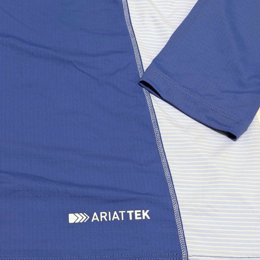 Ariat Womens Tri Factor 1/4 Zip Baselayer Blue Saga Heat Series Icefil XL NWT - Picture 9 of 9